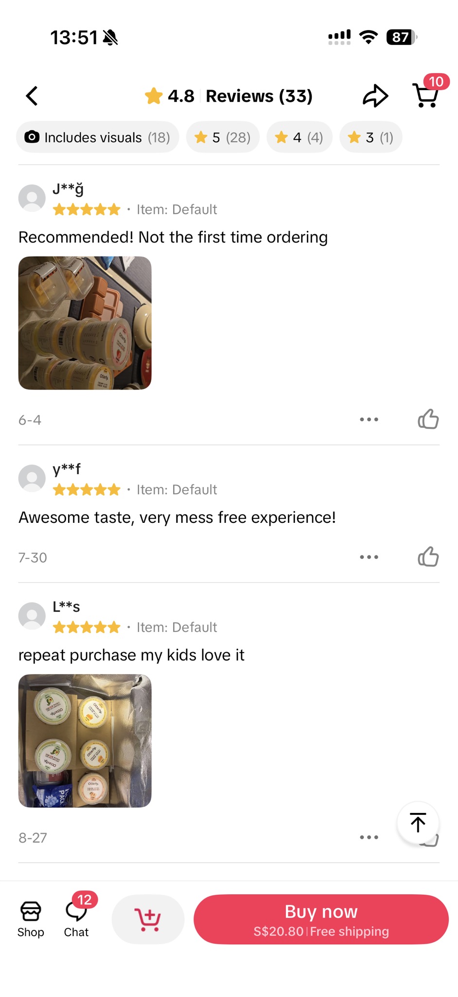 Customer photo: Creamy Cheese Yogurt